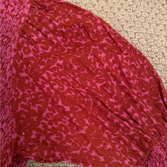 Elegant Free People Red Button-Down Maxi Dress - Picture 8 of 9